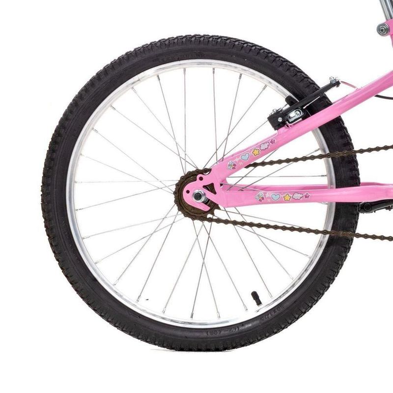 Bicicleta Sweet Girl Mountain Bike Aro 20 Quadro Aço 1v Rosa Claro Mormaii