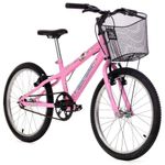Bicicleta Sweet Girl Mountain Bike Aro 20 Quadro Aço 1v Rosa Claro Mormaii