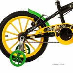 Bicicleta Infantil Cat Noir & Miraculous Mtb Aro 16 com Freio V-Brake Preto Brilho Free Action