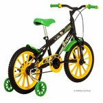 Bicicleta Infantil Cat Noir & Miraculous Mtb Aro 16 com Freio V-Brake Preto Brilho Free Action