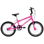 Bicicleta Sts Cross 1v Mountain Bike Aro 20 V-brake Rosa Chicle Free Action