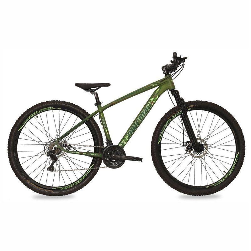 Bicicleta Venice 31 Mountain Bike Aro 29 Alumínio 21 Marchas Verde Militar Mormaii