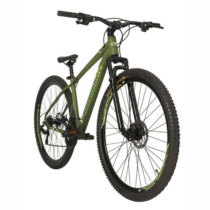 Bicicleta Venice 31 Mountain Bike Aro 29 Alumínio 21 Marchas Verde Militar Mormaii