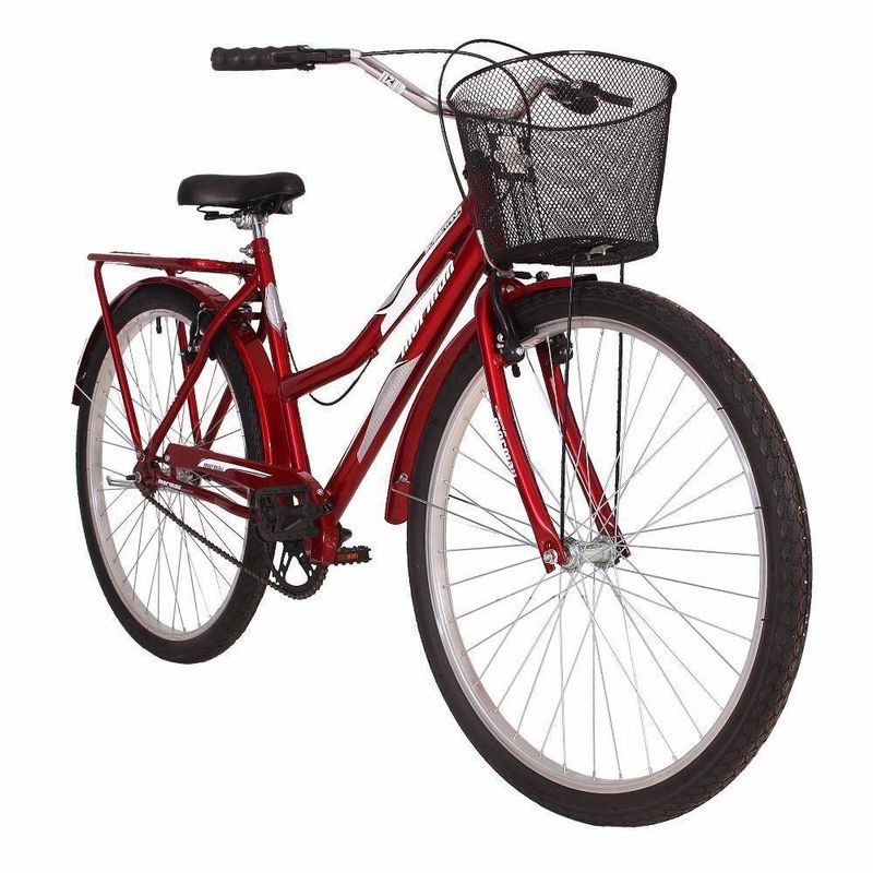 Bicicleta Urbana Soberana Transporte e Passeio Aro 26 Quadro Aço 1 Velocidade Mormaii Vermelho