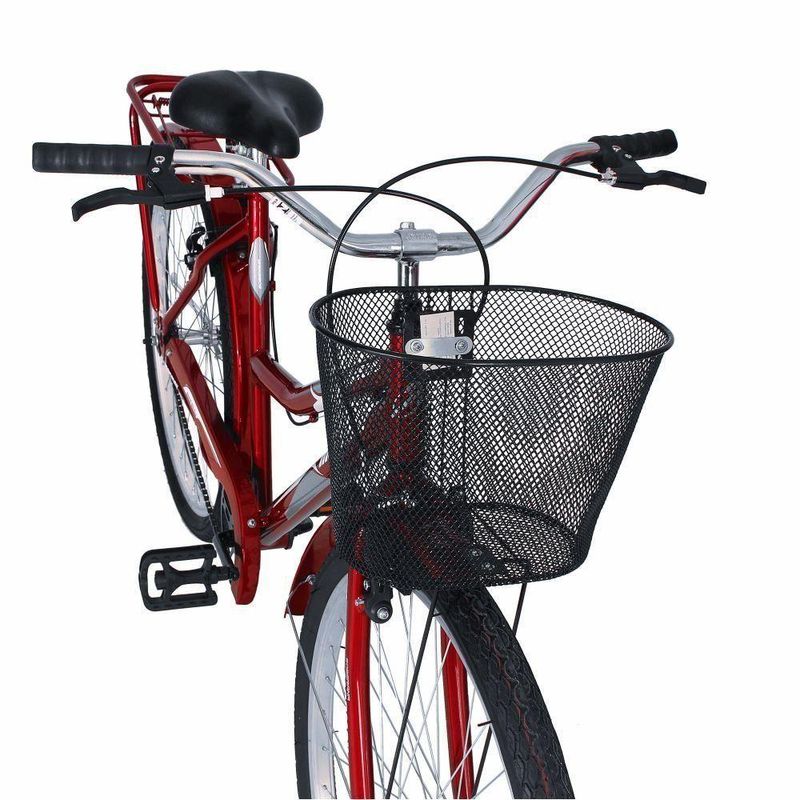 Bicicleta Urbana Soberana Transporte e Passeio Aro 26 Quadro Aço 1 Velocidade Mormaii Vermelho