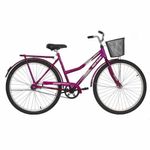 Bicicleta Soberana Urbana Transporte e Passeio Aro 26 Quadro Aço 1v Violeta Mormaii
