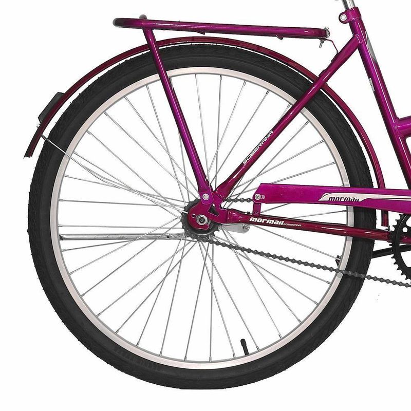Bicicleta Soberana Urbana Transporte e Passeio Aro 26 Quadro Aço 1v Violeta Mormaii