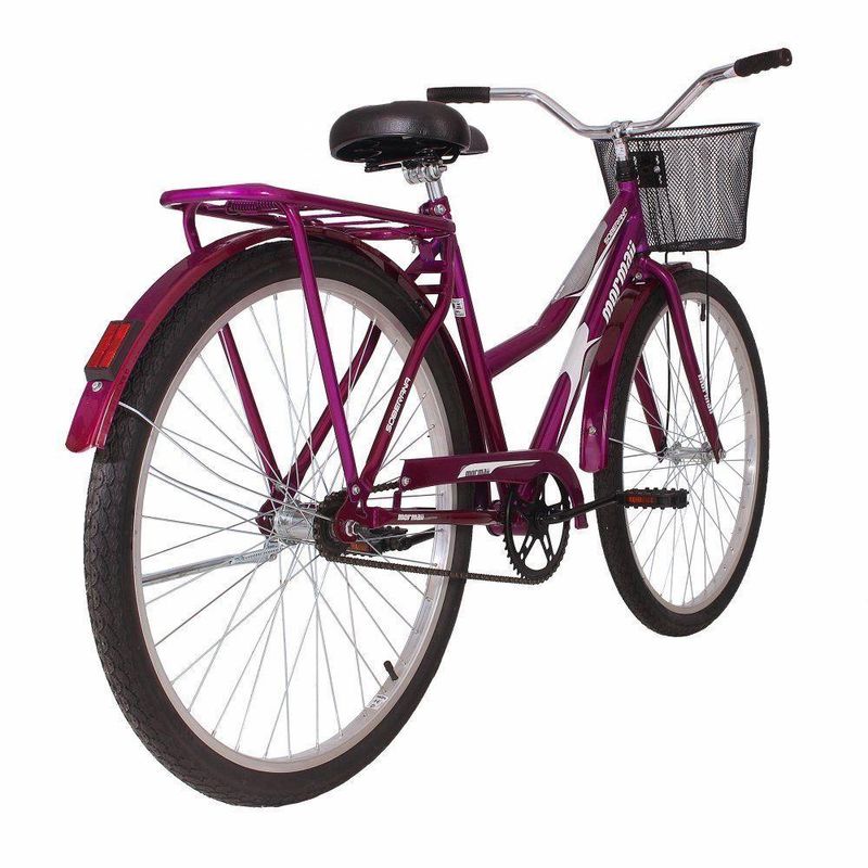 Bicicleta Soberana Urbana Transporte e Passeio Aro 26 Quadro Aço 1v Violeta Mormaii