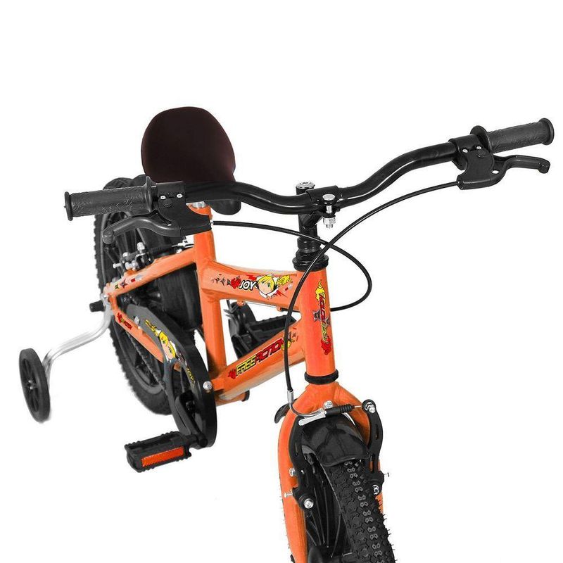 Bicicleta Infantil Joy Mtb Aro 16 Quadro em Aço 1v V-brake Laranja Free Action