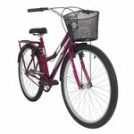 Bicicleta Soberana Urbana Transporte Aro 26 Quadro Aço 1 Marcha Mormaii Violeta