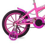 Bicicleta Infantil Sweet Girl Aro 16 V-Brake com Cesta Rosa Chicle Mormaii