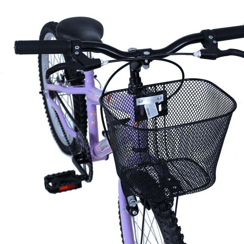 Bicicleta Infantil Sweet Girl Aro 20 Mtb 1v V-Brake com Cesta Lilás Mormaii