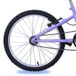 Bicicleta Infantil Sweet Girl Aro 20 Mtb 1v V-Brake com Cesta Lilás Mormaii