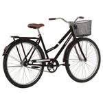 Bicicleta Paradise Urbana Aro 26 Quadro Aço 1v Contra Pedal Free Action Preto Brilho