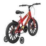 Bicicleta Infantil Joy Mtb Aro 16 Quadro Aço 1v Vermelho Coke Free Action