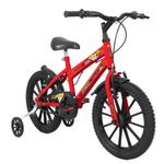 Bicicleta Infantil Joy Mtb Aro 16 Quadro Aço 1v Vermelho Coke Free Action