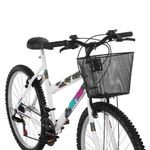 Bicicleta Safira Mountain Bike Aro 26 Quadro Aço 18 Marchas V-brake Branco Mormaii