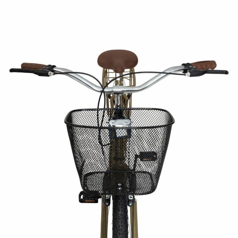 Bicicleta Paradise Urbana Aro 26 Quadro Aço 1v V-Brake Dourado Free Action