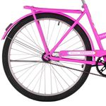 Bicicleta Paradise Urbana Aro 26 Quadro Aço 1 Velocidade Contra Pedal Rosa Chicle Free Action