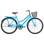 Bicicleta Paradise Urbana Aro 26 Quadro Aço 1 Velocidade Azul Capri Free Action