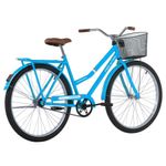 Bicicleta Paradise Urbana Aro 26 Quadro Aço 1 Velocidade Azul Capri Free Action