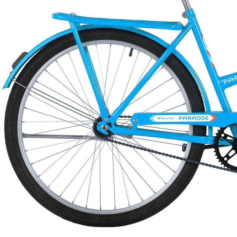 Bicicleta Paradise Urbana Aro 26 Quadro Aço 1 Velocidade Azul Capri Free Action