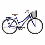 Bicicleta Soberana Urbana Transporte e Passeio Aro 26 Quadro Aço 1v Azul Alanya Mormaii
