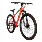 Bicicleta Flexus 31 Mtb Aro 29 Quadro Alumínio 21 Marchas Free Action Laranja Neon Branco