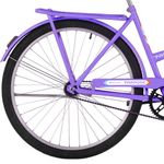 Bicicleta Paradise Urbana Aro 26 Quadro Aço 1 Marcha Contra Pedal Lilás Free Action