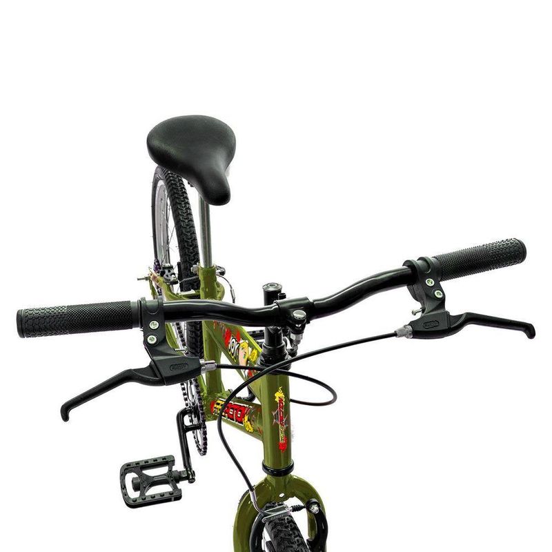 Bicicleta Joy Mountain Bike Aro 20 Quadro Aço 1v Verde Militar Free Action