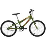 Bicicleta Joy Mountain Bike Aro 20 Quadro Aço 1v Verde Militar Free Action
