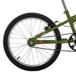 Bicicleta Joy Mountain Bike Aro 20 Quadro Aço 1v Verde Militar Free Action