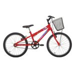 Bicicleta Kiss Mountain Bike Aro 20 Quadro Aço 1 Marcha Vermelho Coke Free Action