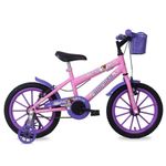 Bicicleta Infantil Sweet Girl Aro 16 V-Brake Rosa Claro Mormaii