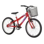 Bicicleta Kiss Mountain Bike Aro 20 Quadro Aço 1 Marcha Vermelho Coke Free Action