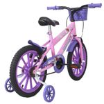 Bicicleta Infantil Sweet Girl Aro 16 V-Brake Rosa Claro Mormaii