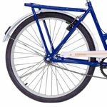 Bicicleta Soberana Urbana Transporte e Passeio Aro 26 Quadro Aço 1v Azul V-Brake Mormaii