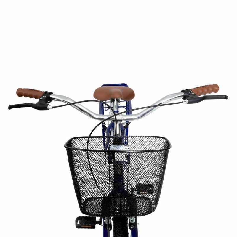 Bicicleta Soberana Urbana Transporte e Passeio Aro 26 Quadro Aço 1v Azul V-Brake Mormaii