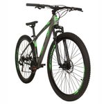 Bicicleta Flexus 31 Mtb Aro 29 Quadro Alumínio 21 Marchas Free Action Grafite-verde