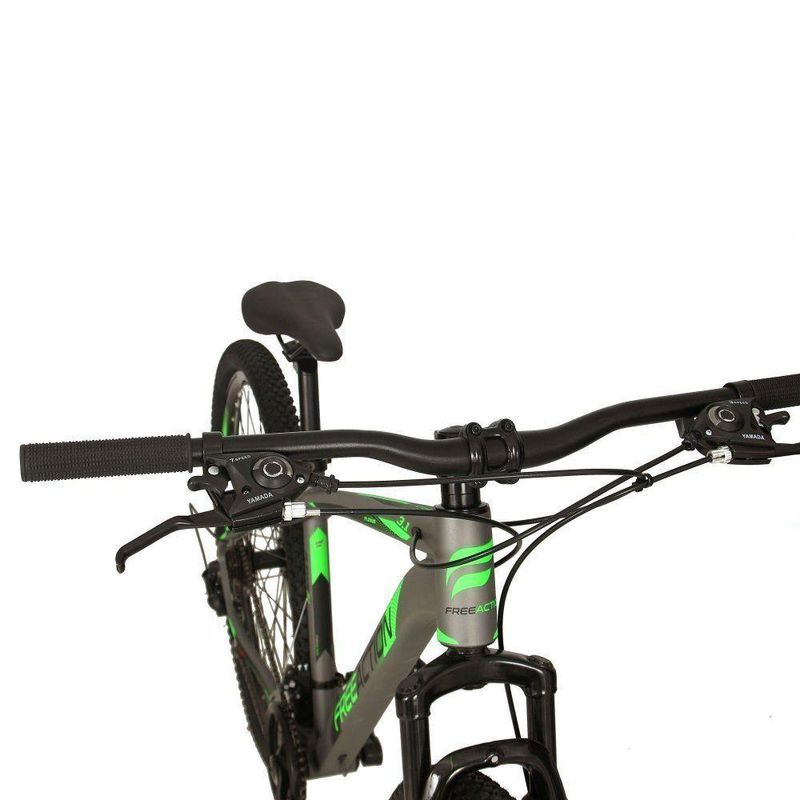 Bicicleta Flexus 31 Mtb Aro 29 Quadro Alumínio 21 Marchas Free Action Grafite-verde