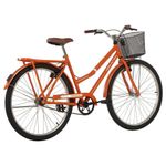 Bicicleta Paradise Urbana Aro 26 Quadro Aço 1 Marcha V-Brake Laranja Free Action