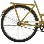 Bicicleta Paradise Urbana Aro 26 Quadro Aço 1 Marcha Free Action Dourado