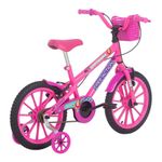 Bicicleta Infantil Aro 16 Capivara Lovers com Freio V-Brake Rosa Chicle Free Action