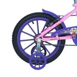 Bicicleta Infantil Aro 16 Kiss Mtb V-Brake Rosa Claro Free Action