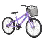 Bicicleta Kiss Mountain Bike Aro 20 Quadro Aço 1v Lilás Free Action