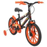Bicicleta Infantil Joy Aro 16 com Rodinhas Laterais V-Brake Preto Brilho Free Action