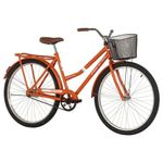 Bicicleta Paradise Urbana Aro 26 Quadro Aço 1 Marcha Laranja Free Action