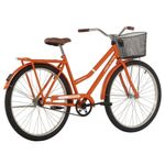 Bicicleta Paradise Urbana Aro 26 Quadro Aço 1 Marcha Laranja Free Action