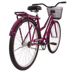Bicicleta Paradise Urbana Aro 26 Quadro Aço 1 Marcha Contra Pedal Violeta Free Action