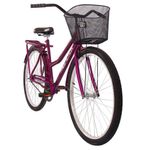 Bicicleta Paradise Urbana Aro 26 Quadro Aço 1 Marcha Contra Pedal Violeta Free Action